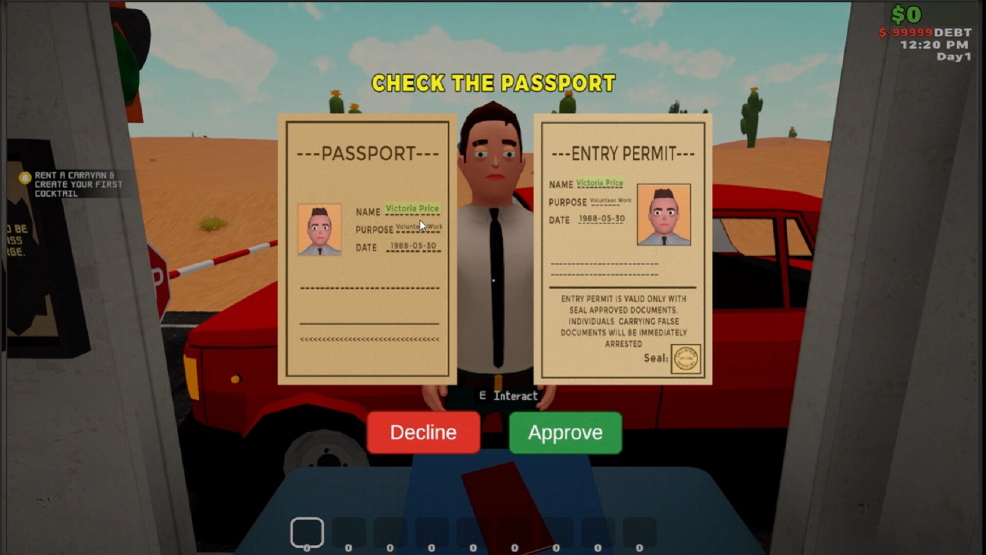 Toll Booth Simulator screenshot