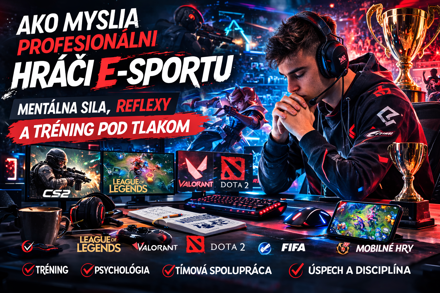 Mentálna sila a reflexy profesionálnych hráčov e‑sportu: Ako sa pripravujú na špičkový výkon