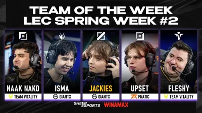 LEC Spring Split 2026 Team of the Week Week 2: najlepší hráči týždňa a MVP Jackies
