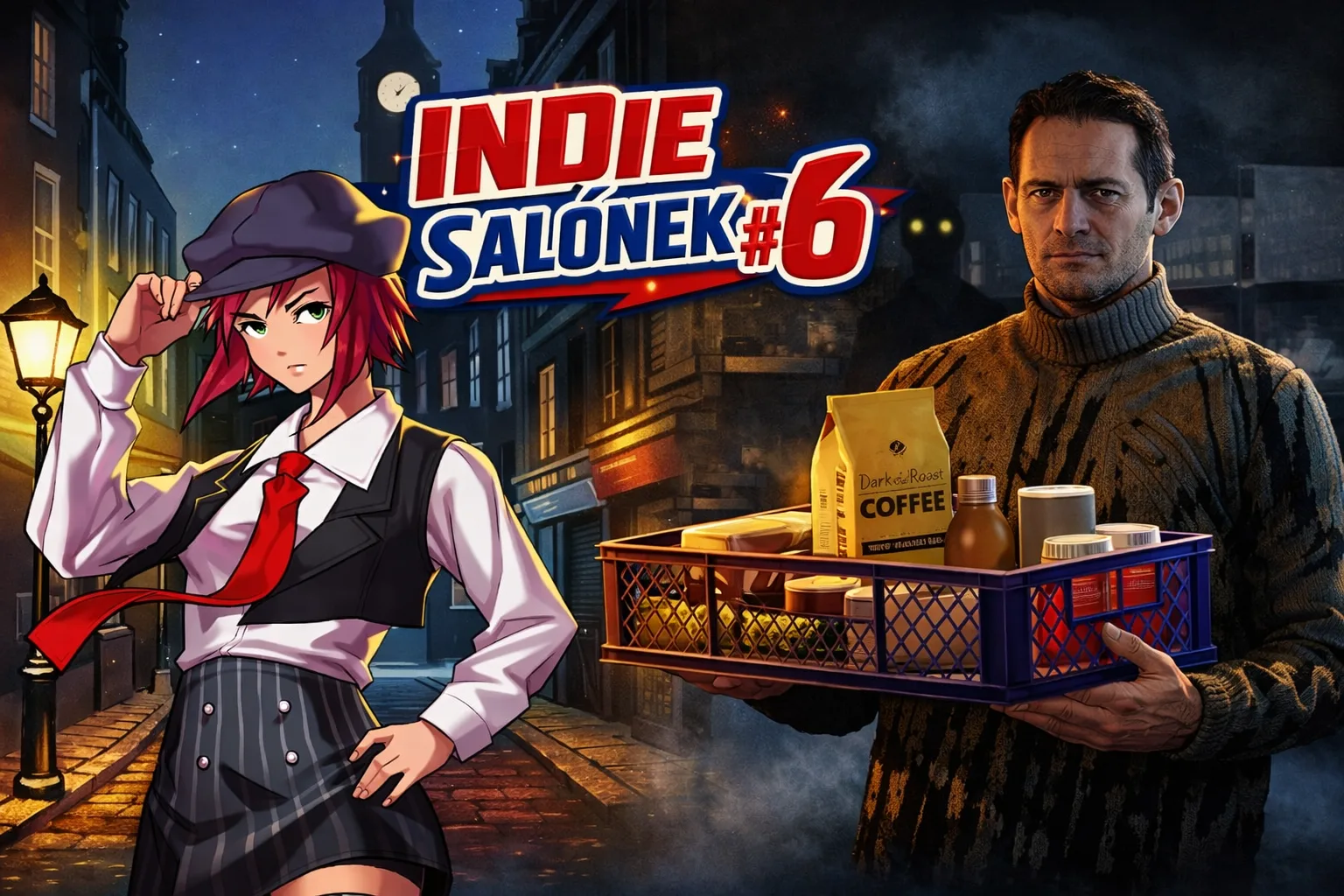 Indie Salónek - Hororový managment sim Corner Shop: NightShift a detektivní jednohubka Connected Clue  # 6