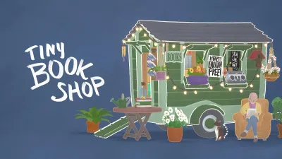 Tiny Bookshop - Pojízdné knihkupectví, které zahřeje, ale neohromí