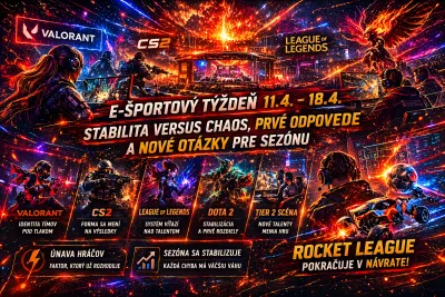 E-športový týždeň (11.4. – 18.4.): stabilita verzus chaos, prvé odpovede a nové otázky