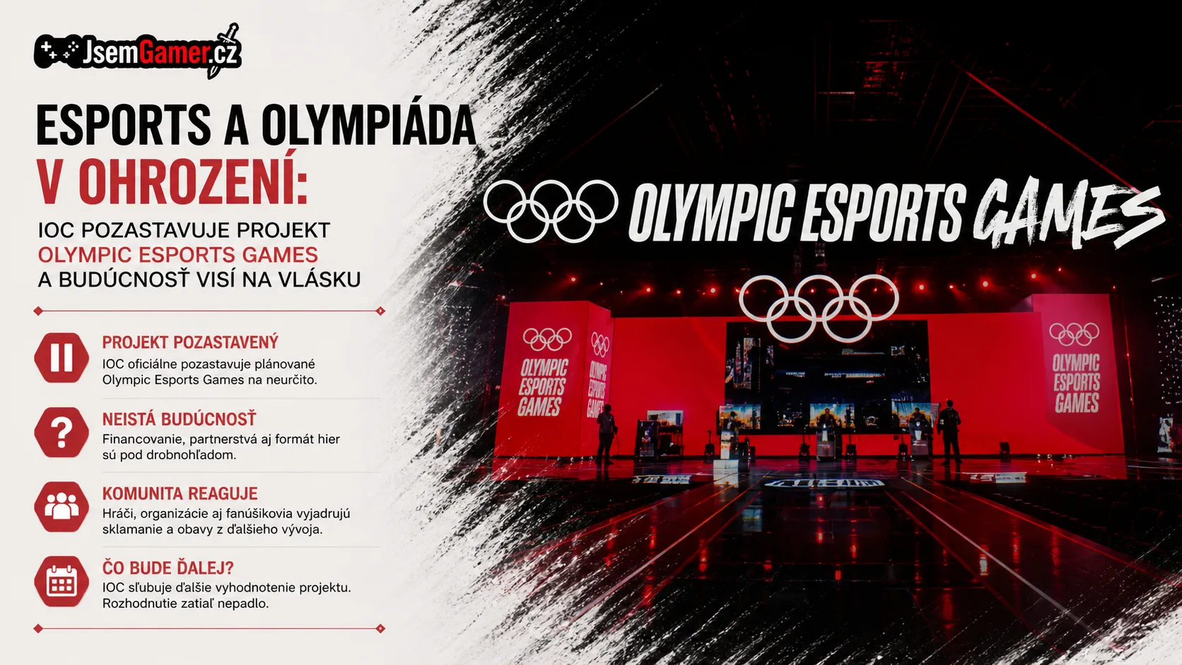 Esports a Olympiáda v ohrození: IOC pozastavuje projekt Olympic Esports Games a budúcnosť visí na vlásku