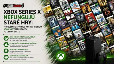 Xbox Series X nefungujú staré hry: Problém so spätnou kompatibilitou Xbox 360 trápi hráčov po celom svete