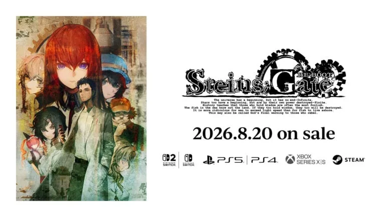 STEINS;GATE RE:BOOT vyjde v Japonsku 20. srpna. Reboot slavné vizuální novely dorazí i s angličtinou