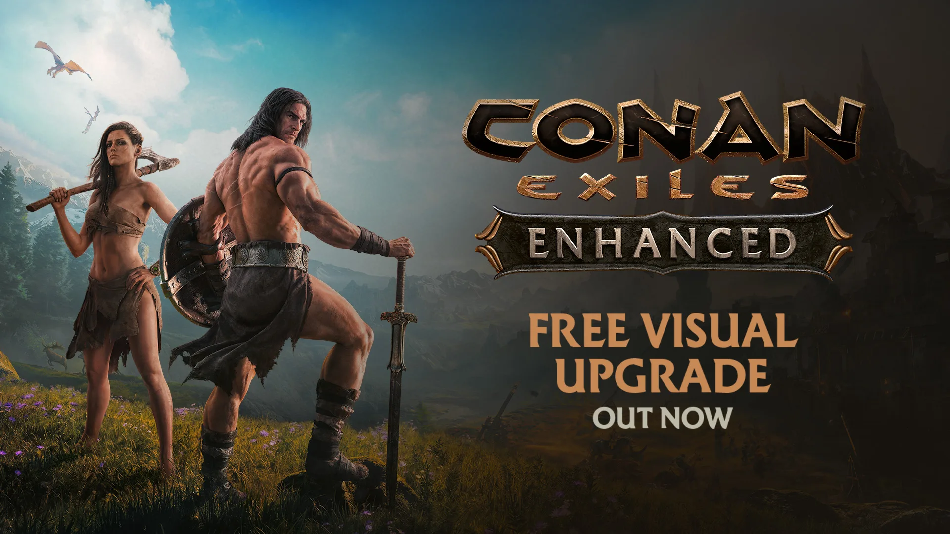 Conan Exiles přešlo na Unreal Engine 5. Velký update vylepšuje grafiku, stavění i nechvalně proslulý slider výbavy