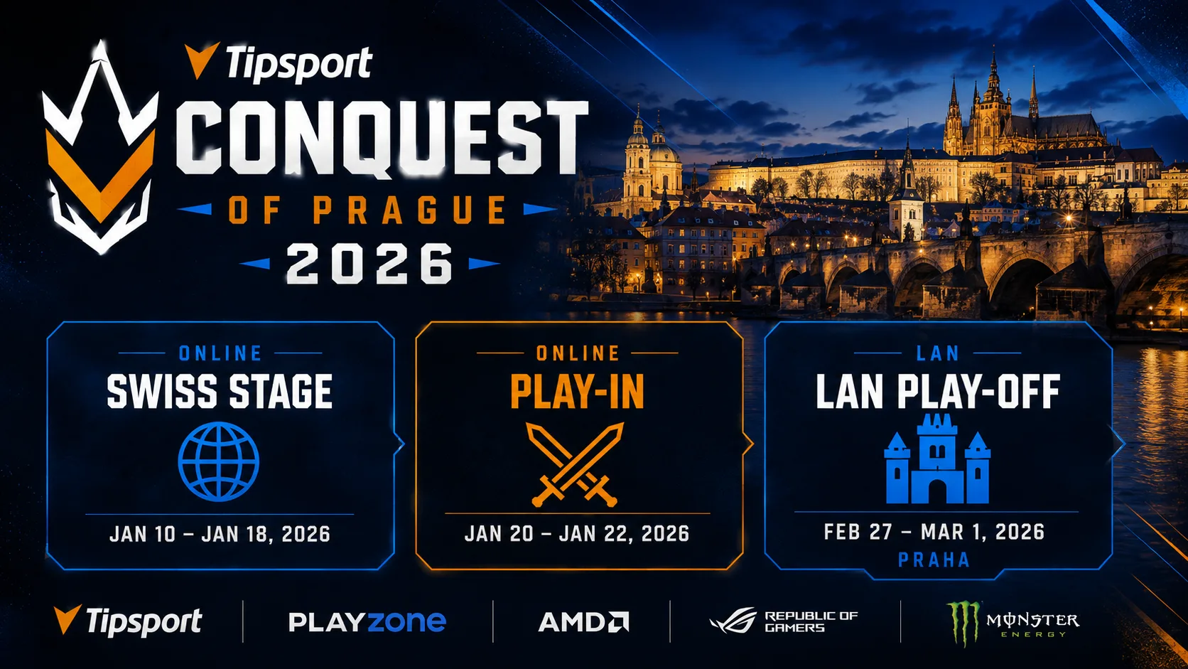 Counter-Strike 2: Tipsport Conquest of Prague vyvrcholí bez domácich tímov, SINNERS a UNiTY doplatili na tvrdý online filter