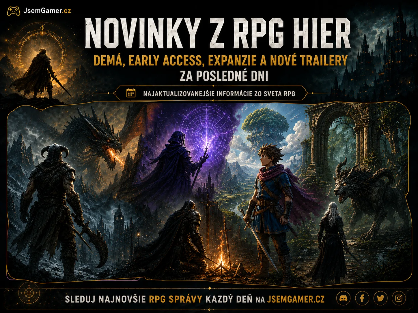 Novinky z RPG hier: Demá, Early Access, expanzie a nové trailery za posledné dni
