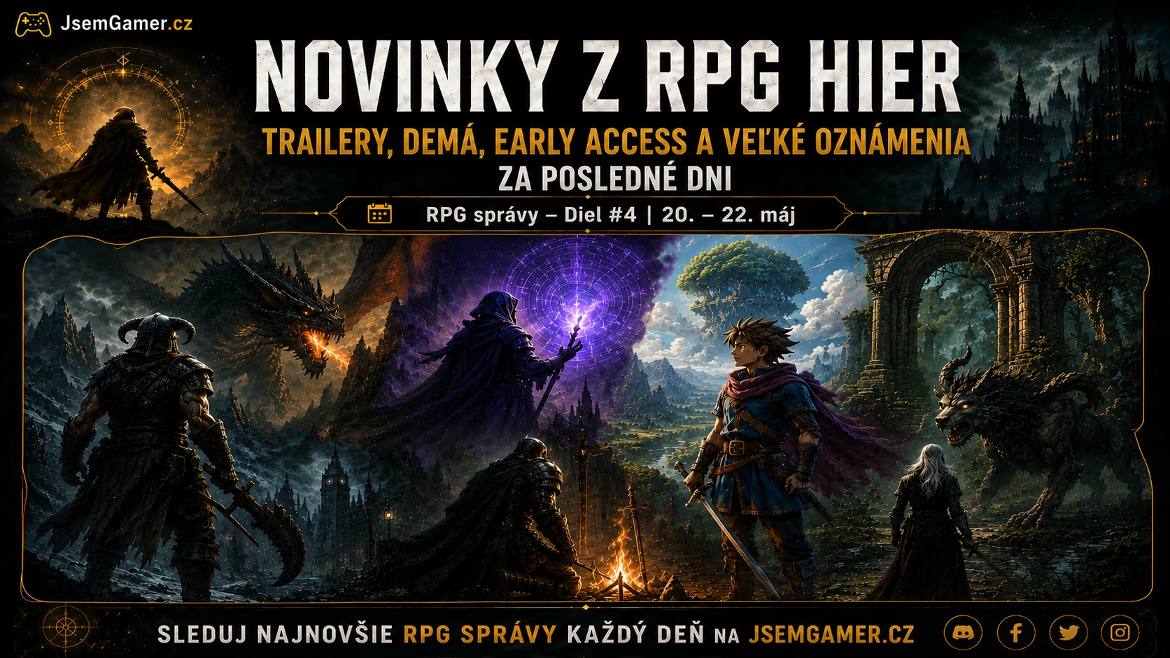 Novinky z RPG hier: Trailery, demá, Early Access a veľké oznámenia za posledné dni