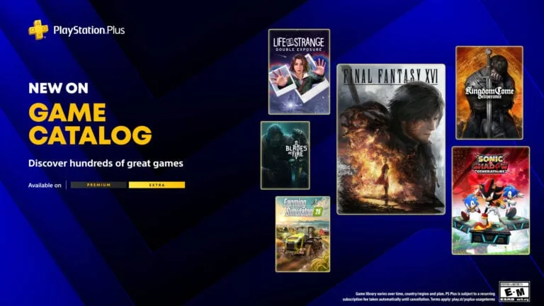 PlayStation Plus Extra a Premium v červnu rozšíří Final Fantasy XVI, Sonic X Shadow Generations i Kingdom Come: Deliverance