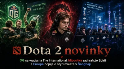 Dota 2 novinky: OG sa vracia na The International, Miposhka zachraňuje Spirit a Európa bojuje o štyri miesta v Šanghaji