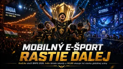 Mobilný e-šport rastie ďalej: GodLike otočil BMPS 2026, India lámala rekordy a MLBB ukazuje inú mierku globálnej scény