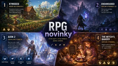 RPG novinky: Kynseed mieri na konzoly, Enshrouded dostalo dátum 1.0, Aion 2 ukázal funkcie a The Witch’s Bakery pozná vydanie
