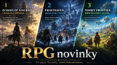 RPG novinky: Echoes of Aincrad ukázalo príbeh, Frosthaven pozná plné vydanie a Nimbit Frontier mieri do Early Access