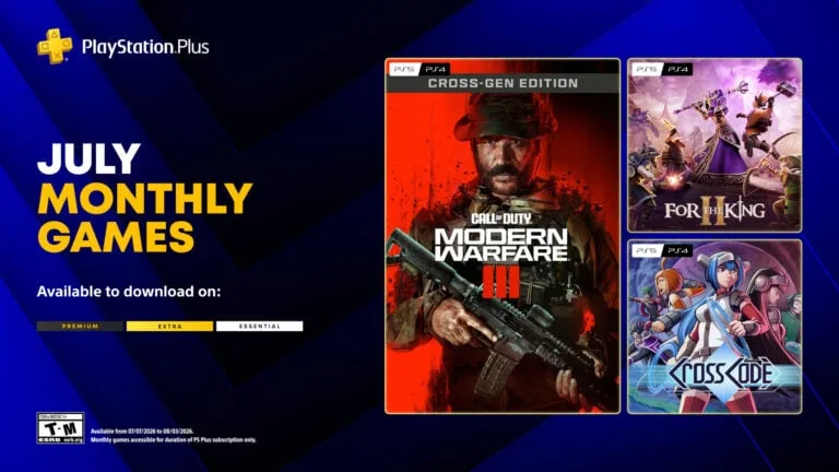 PlayStation Plus Essential nabídne v červenci 2026 trojici nových her