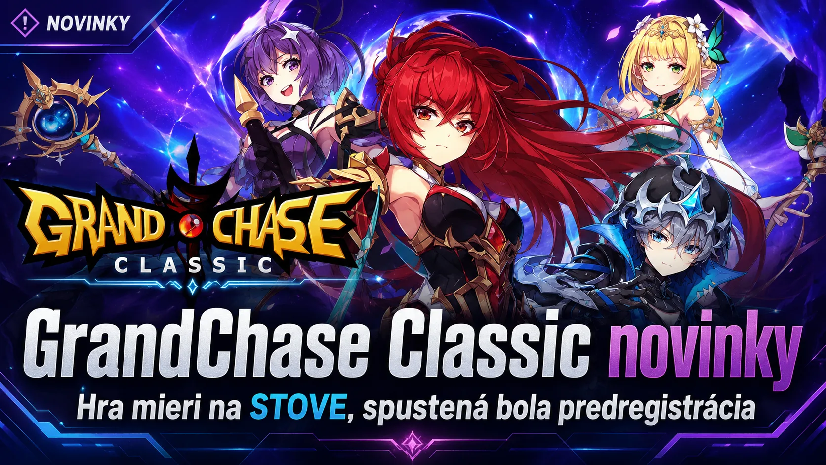 GrandChase Classic novinky: Hra mieri na STOVE, spustená bola predregistrácia