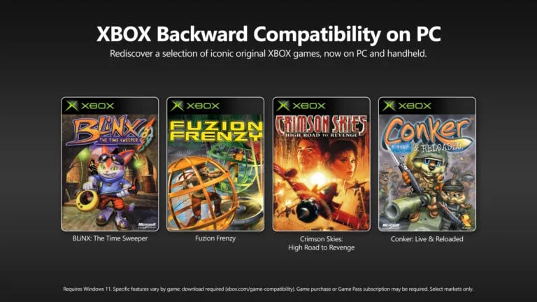 Xbox spouští zpětnou kompatibilitu na PC. První čtyři klasiky jsou dostupné už nyní