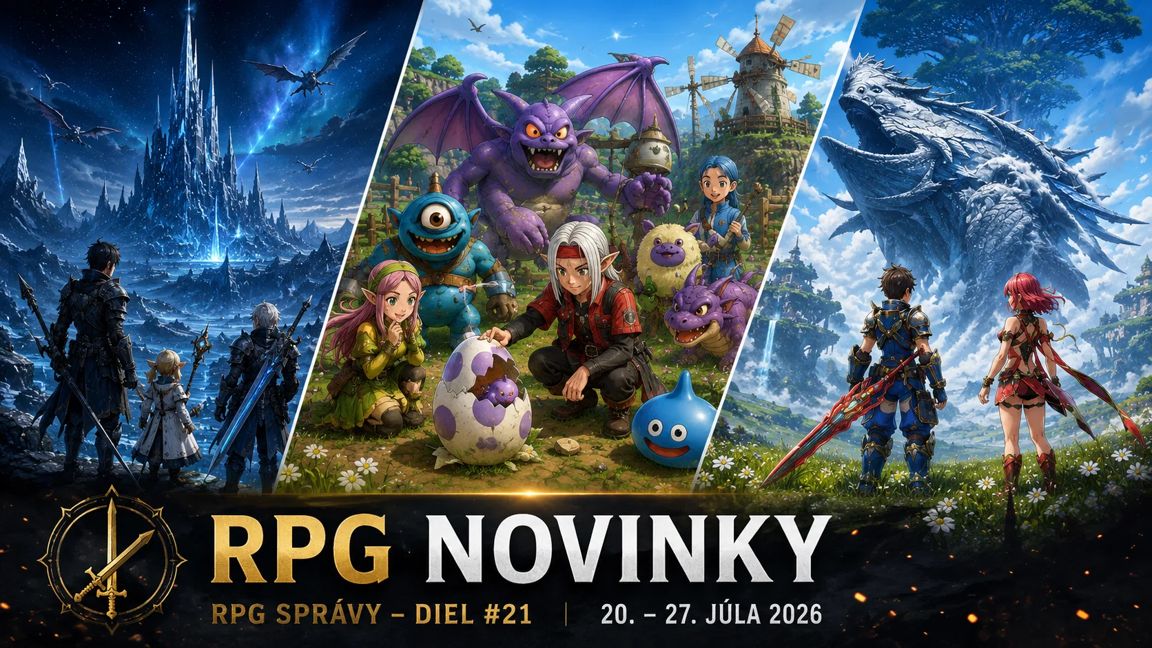 RPG novinky: Final Fantasy XIV odhaľuje Evercold, Dragon Quest Monsters rozširuje chov a Xenoblade Chronicles 2 mieri na Switch 2
