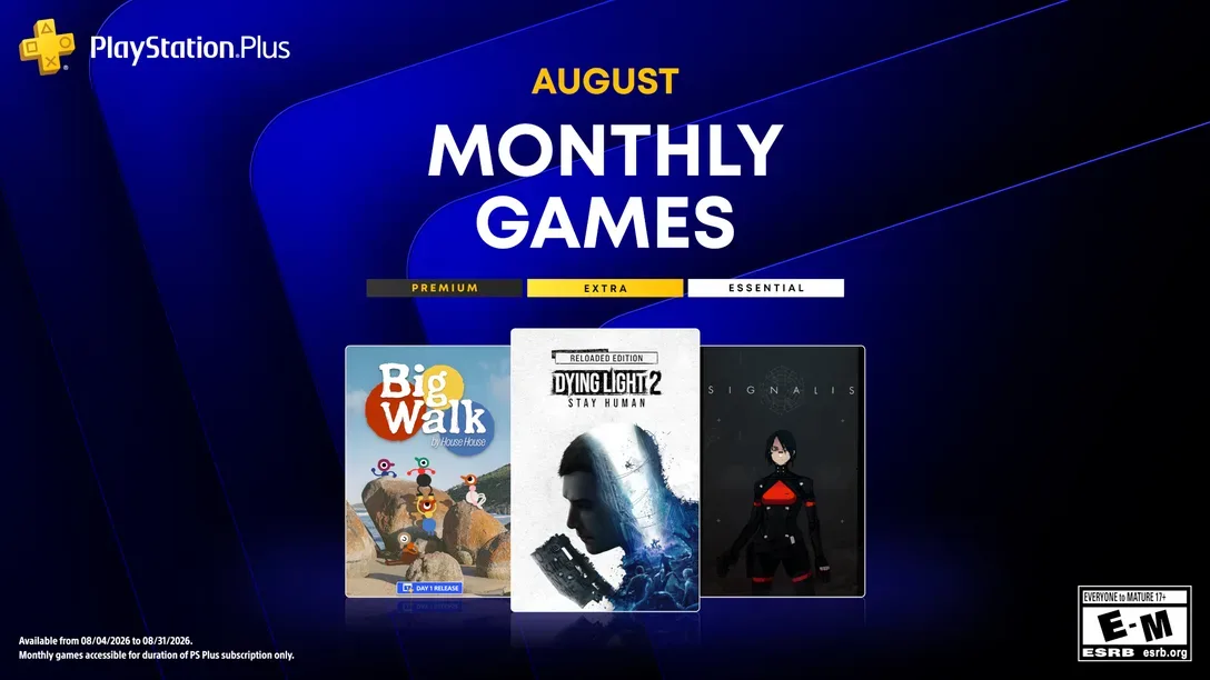 PlayStation Plus v auguste ponúkne Dying Light 2, Big Walk a Signalis