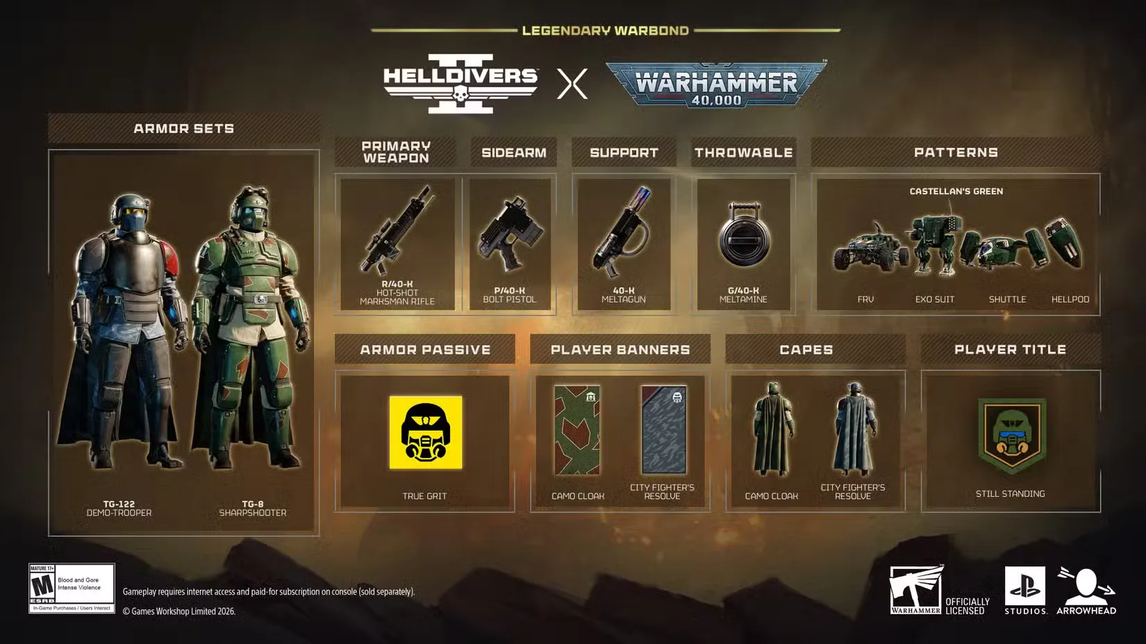Helldivers 2 propojí síly s Warhammerem 40,000 v novém Legendary Warbondu