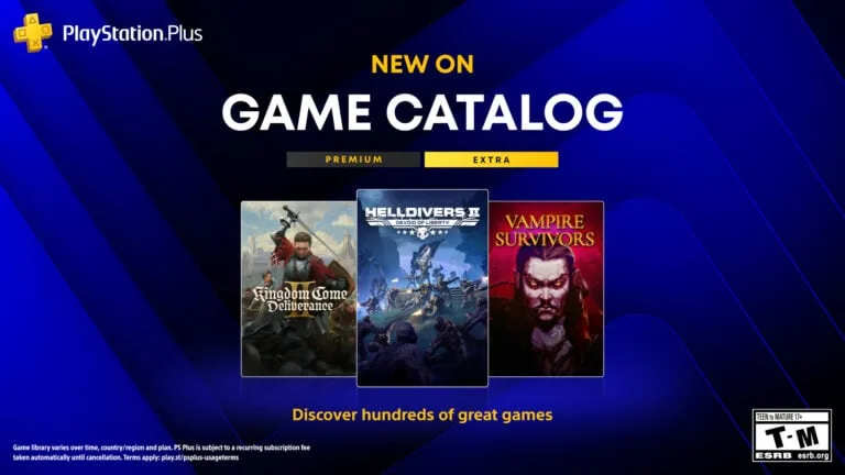 PlayStation Plus Extra a Premium v srpnu přidá Kingdom Come: Deliverance II, Hell is Us nebo Vampire Survivors