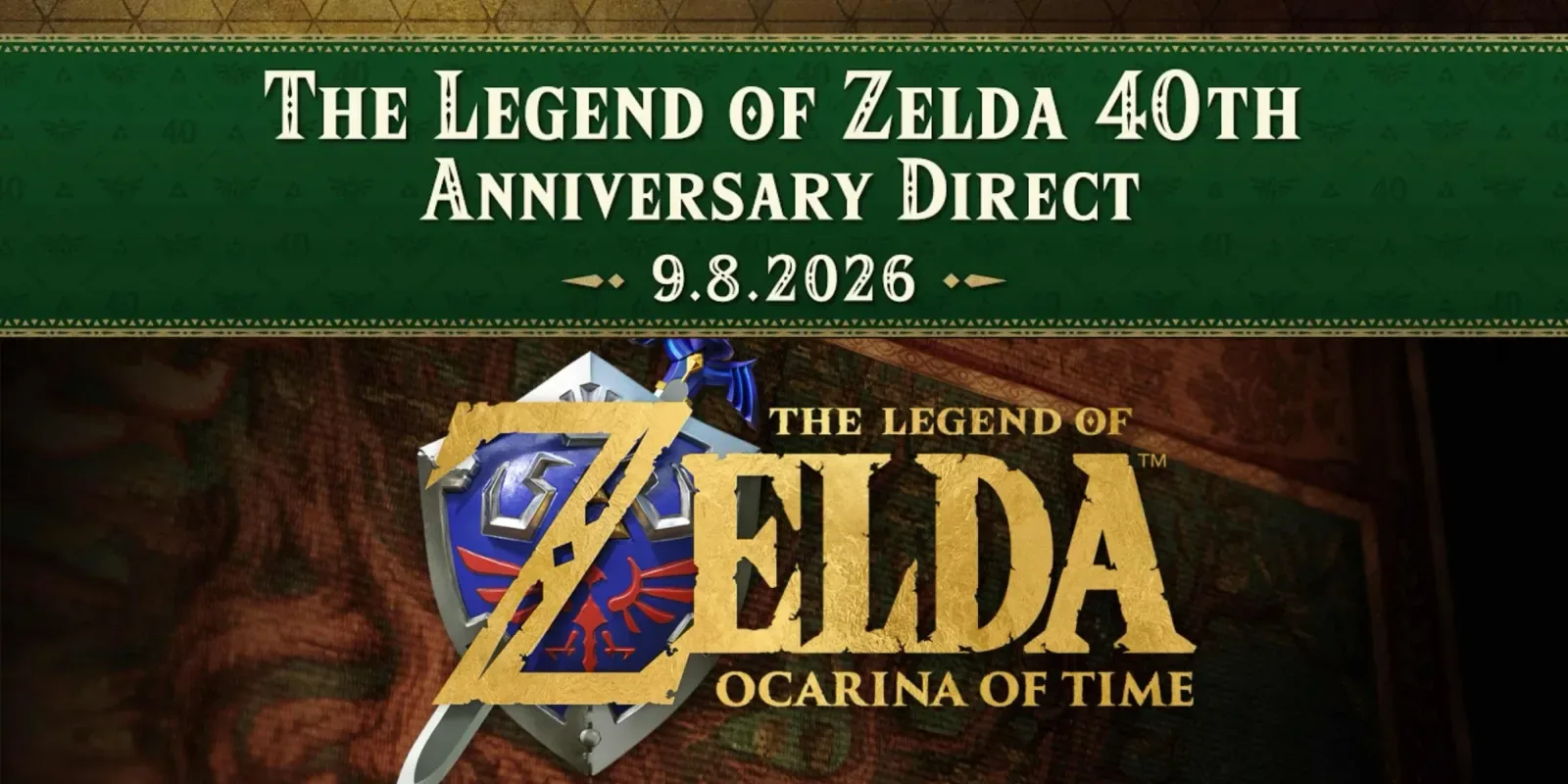Zelda slaví 40 let ve velkém. Ocarina of Time dostala datum, Nintendo ukázalo výroční Switch 2 a promluvilo o filmu