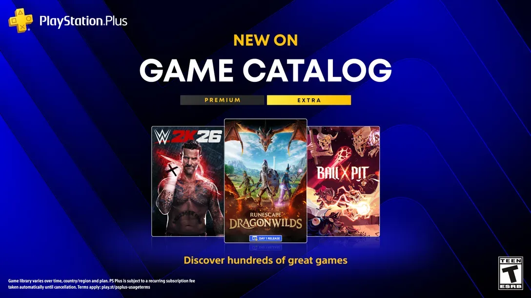 PlayStation Plus Extra a Premium odhalují zářijovou nabídku. Dorazí WWE 2K26, Slitterhead nebo Ninja Gaiden: Ragebound