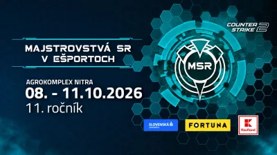 Slovenská sporiteľňa MSR 2026 pozná všetkých účastníkov. O titul v Nitre zabojujú UNiTY, Vitality Academy aj LPH Gaming