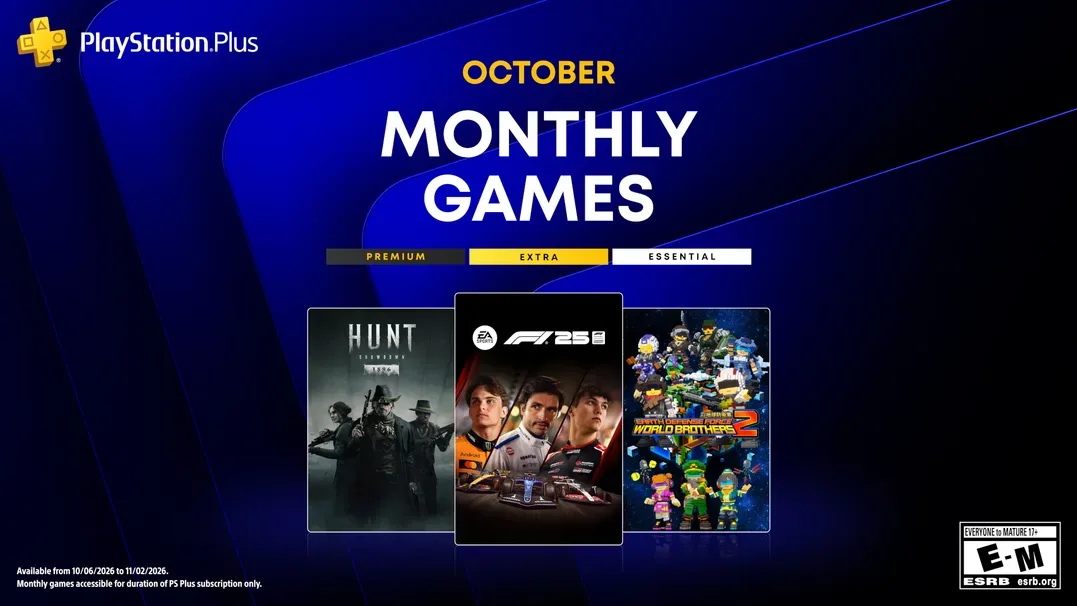 PlayStation Plus Essential v říjnu nabídne F1 25, Hunt: Showdown 1896 a Earth Defense Force: World Brothers 2