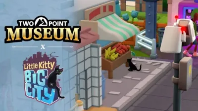 Two Point Museum spojilo síly s Little Kitty, Big City. Dorazil bezplatný crossover i nové DLC