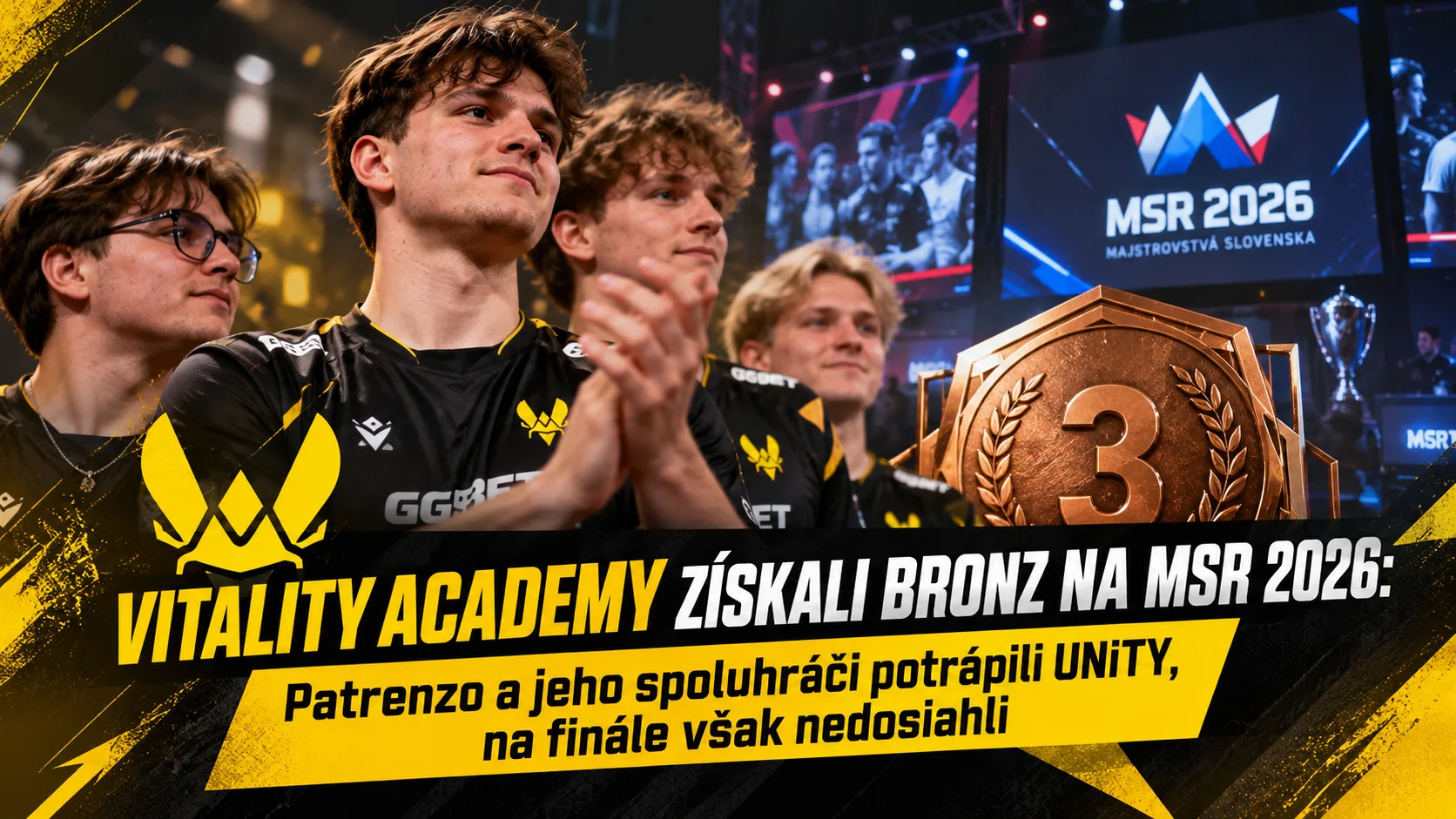 Vitality Academy získali bronz na MSR 2026: Patrenzo a jeho spoluhráči potrápili UNiTY, na finále však nedosiahli