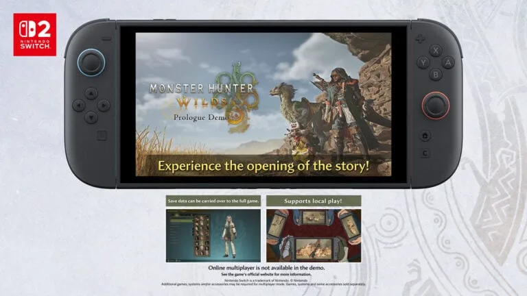 Monster Hunter Wilds dostane demo na Switchi 2. Postup si přenesete do plné hry