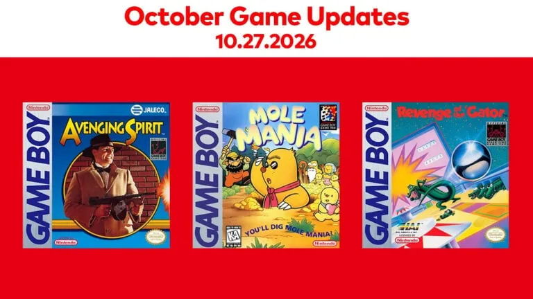 Nintendo Classics rozšíří tři další hry z Game Boye. Dorazí Avenging Spirit, Mole Mania a Pinball: Revenge of the 'Gator