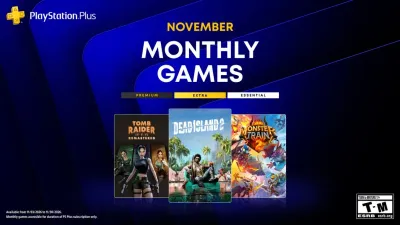 PlayStation Plus Essential v listopadu nabídne Dead Island 2, Tomb Raider IV–VI Remastered a Monster Train 2